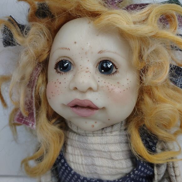 OOAK 1999 “Mary Sunshine” by Dianne Adam – Signed Handmade Folk Art Doll 22" - Picture 5 of 14